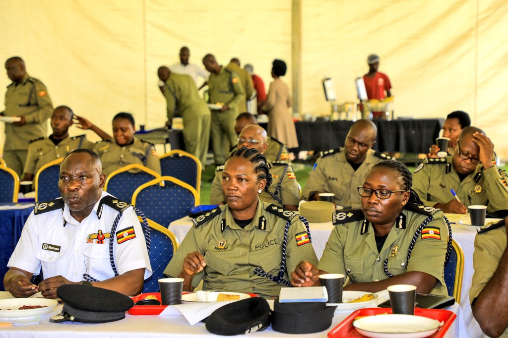 A number of Heads of Police Departments today participated in a one-day workshop on planning, monitoring, evaluation, and reporting, facilitated by trainers from the Uganda Management Institute (UMI) at Police Headquarters, Naguru.

The workshop was aimed at strengthening