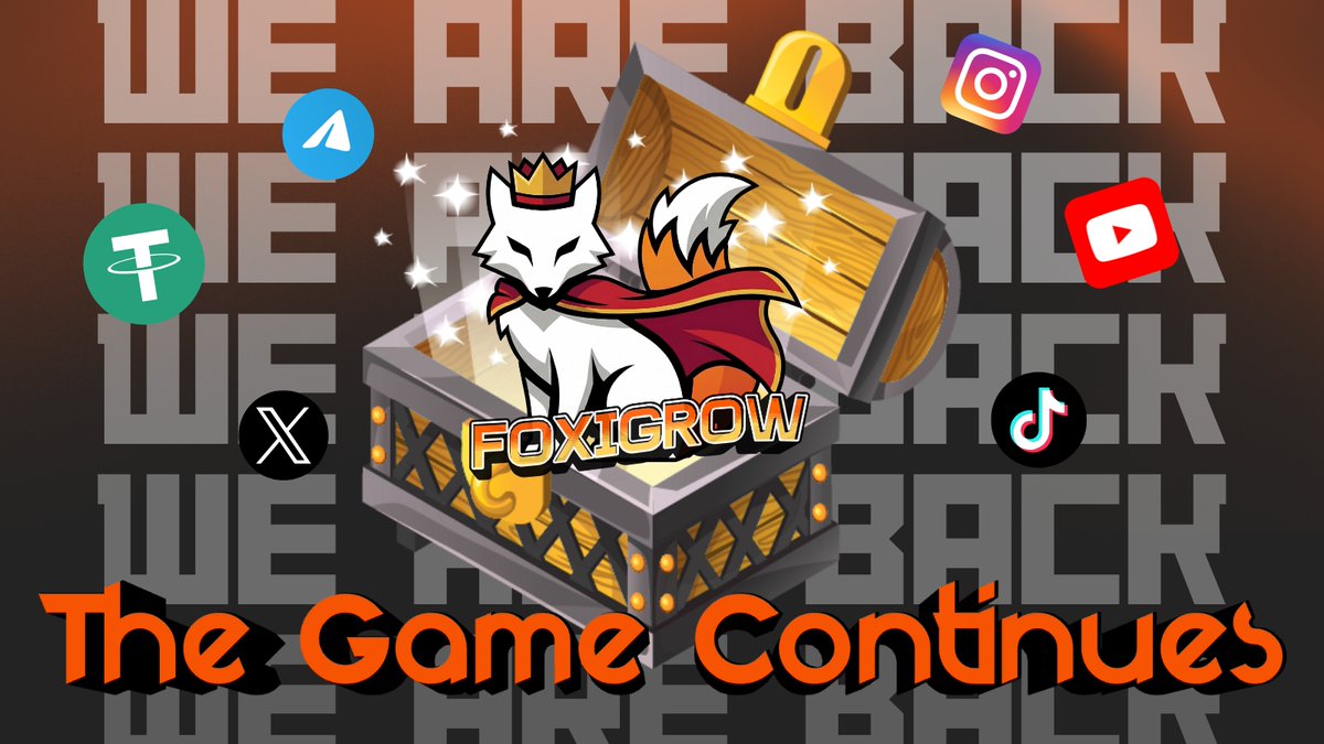 FoxiGrow's tweet photo. We're back! FoxiGrowBot is officially relaunched! 🚀 

To ensure sustainable operations for the next 20 years, we've rolled out a series of key upgrades: stronger anti-bot and anti-fake account protections—so genuine community members get the rewards they truly deserve. 

 We've also optimized performance and the task claiming process, fixed unreasonable reward rules based on your feedback, and launched 2 brand-new achievement task series. After thorough recalculation, all rewards are 100% sustainable. 

Project documentation is progressing smoothly—curious about FGcoin? Yes, you'll find out soon.  We've updated the official guidelines to make it clear: we welcome honest, friendly, and helpful members. Zero tolerance for scammers. 
This reward system is designed to help everyone easily earn extra income through simple tasks—something worth cherishing together.  

Just earn💰——Let's grow together! 🤝