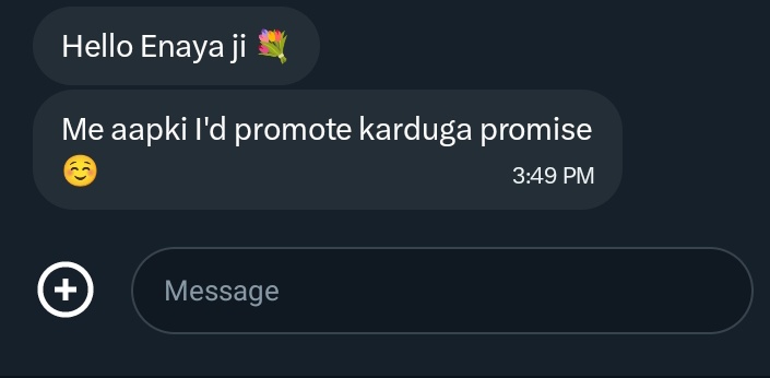 Meri I'd ko promotion ki zarurat nahi 
Kripya kr ke itni maherbani nai kariye!