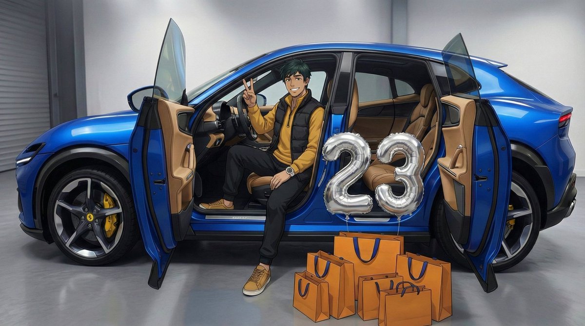 JustTheVee's tweet image. Wow, this guy is 23 now... still can't believe it. 🙂‍↔️✨

#animestyle #chapter23 #ferraipurosangue #aiinfluencer