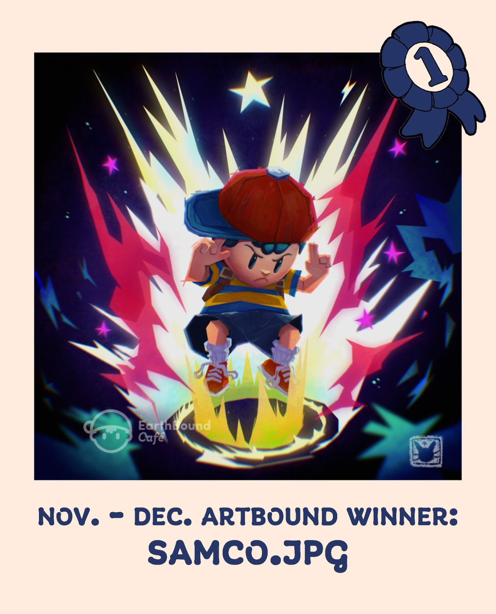 EarthBoundCafe's tweet image. 🎨 Congratulazioni al vincitore di ArtBound di novembre-dicembre: @samcojpg
ArtBound 2026 inizierà a breve, seguiteci e inviate una #fanart a tema EarthBound per partecipare
👉 Form forms.gle/pJpaBsN53xhBh2…

#EarthBound #MOTHER2 #MOTHER3 #artcontest #NintendoSwitch #マザー2