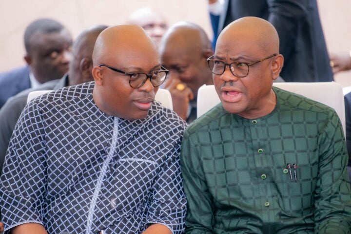 thecableng's tweet image. EXCLUSIVE: How disagreement over fresh budget re-ignited Wike/Fubara hostilities

A disagreement over a supplementary budget proposed by associates of Nyesom Wike, minister of the federal capital territory (FCT), and Siminalayi Fubara, governor of Rivers state, is behind the…