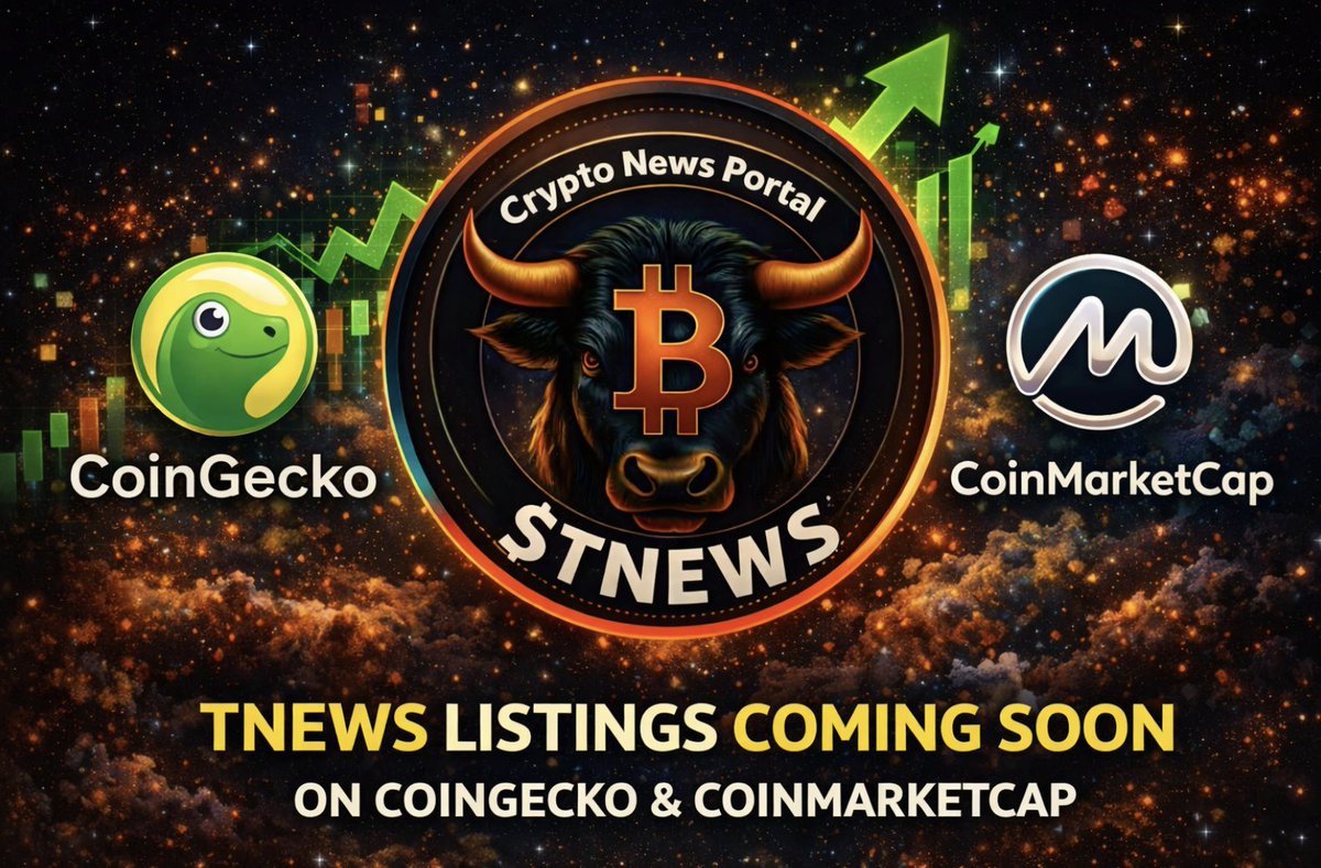 CoinMarketCap and CoinGecko listings for TNEWS are approaching. TNEWS will  soon be listed on CMC and CG. We will quickly reach a market capitalization  of $1 million, and then a Binance Alpha