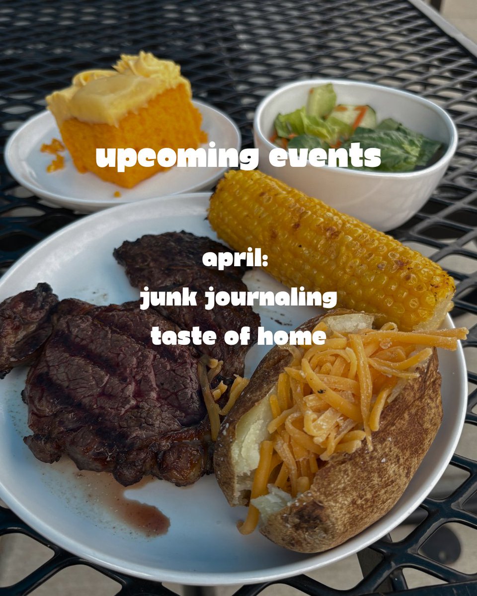 Rockhurstdining's tweet image. Finishing off the spring events, here are the April events! 4 days until we see you around campus! 😁