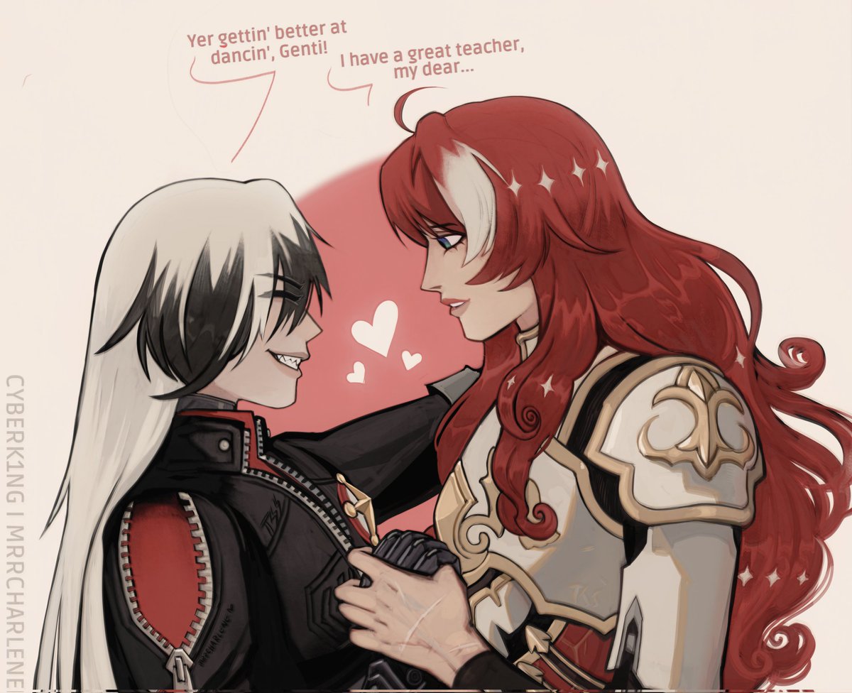 Hey <a href="/Sole_D_04/">Solei ✨</a>, happy late holidays! I am your second Secret Santa, and here's #Argenthill sharing a dance together for you 🌹
#argenthillsecretsanta 
And thank you once again, <a href="/argenthillsanta/">✦❅Roses & Revolvers Secret Santa❅✦</a> for this event :)