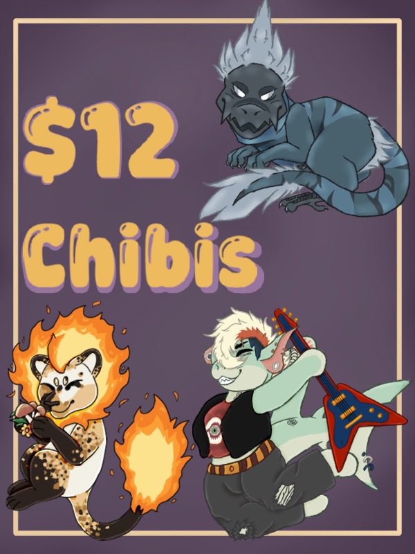 DerppMonster's tweet image. Chibis are still open! 
I really need the funds 
I’m drowning in bills and still trying to come up with rent to avoid homelessness