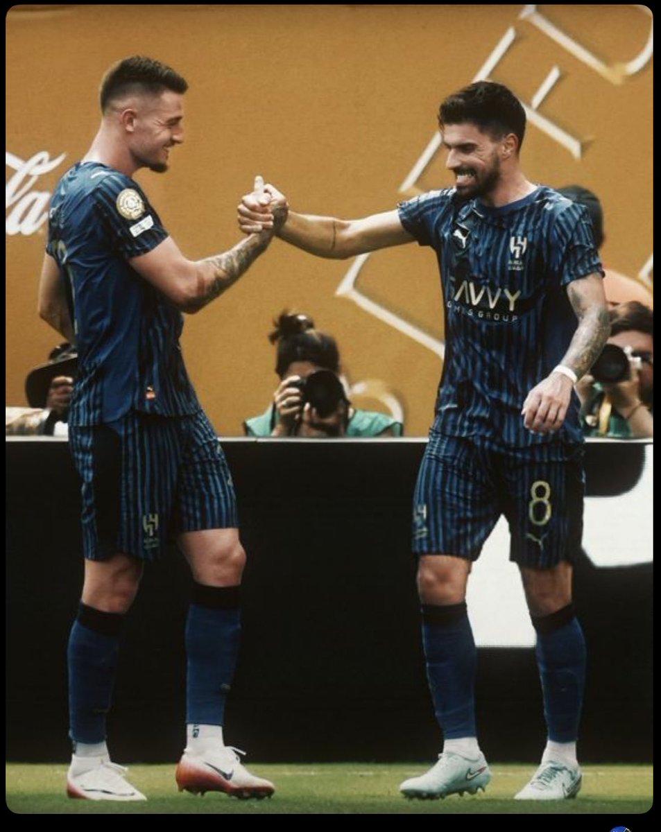 Woonderrfully's tweet image. Neves and Savić are the power of Al-Hilal.🐐💙