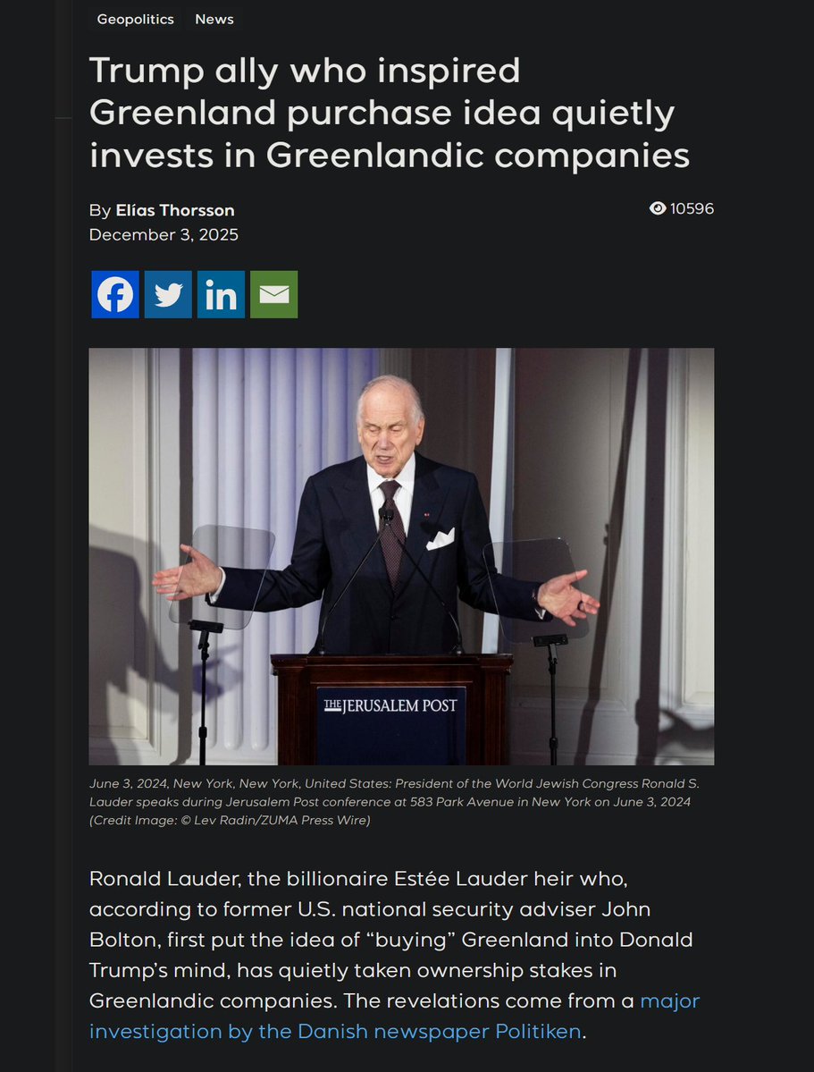 infolibnews's tweet image. &amp;gt;US bans TikTok, then hands it over to Zionist billionaire Larry Ellison.

&amp;gt;US sanctions Citgo into bankruptcy, then hands it over to Zionist billionaire Paul Singer.

Next up: US seizes Greenland, then hands it over to Zionist billionaire Ron Lauder?