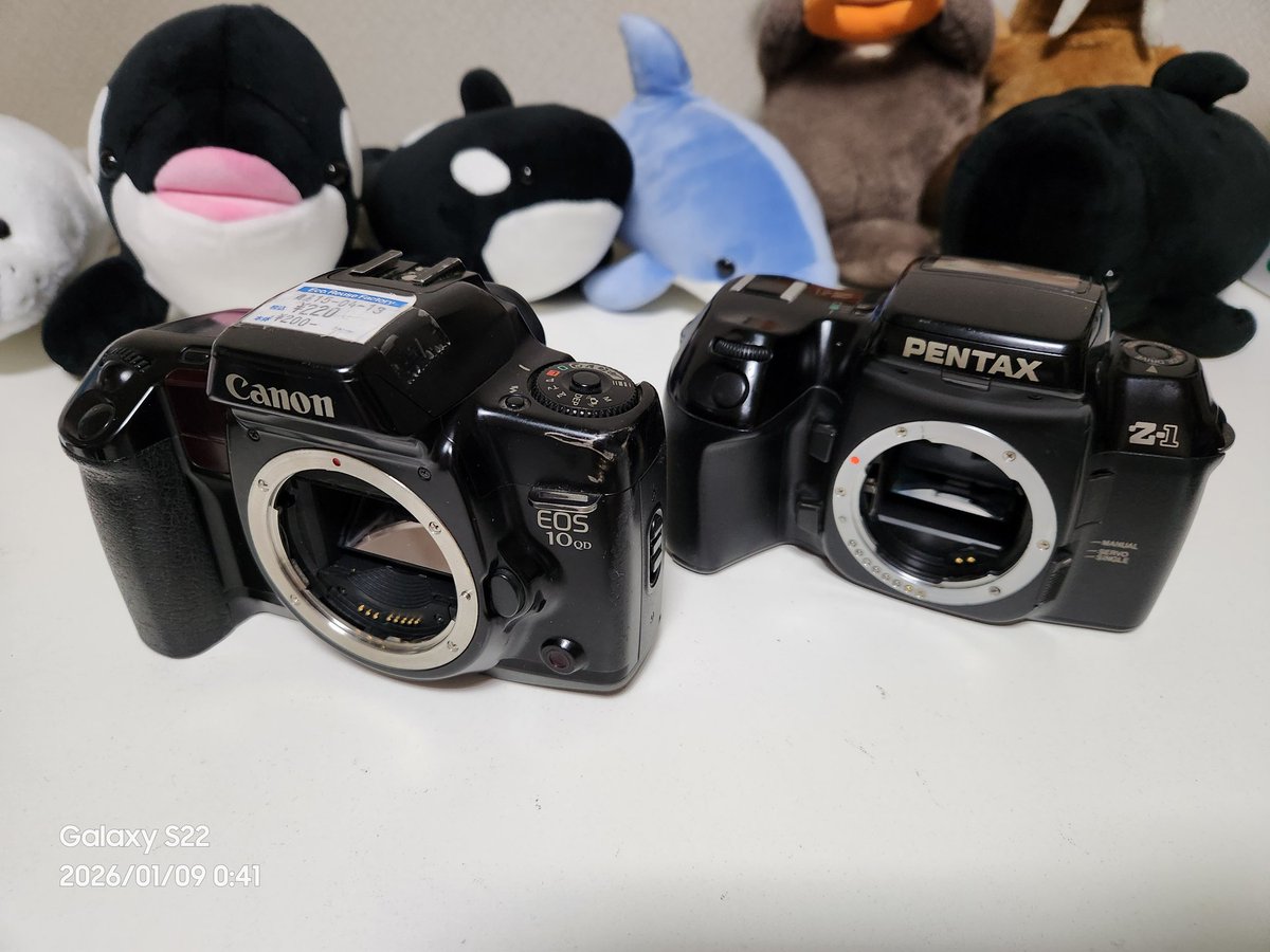 ジャンク　キャノン EOS 10QD ジャンク購入品 Canon EOS 10 QD 220円 PENTAX Z-1 550円