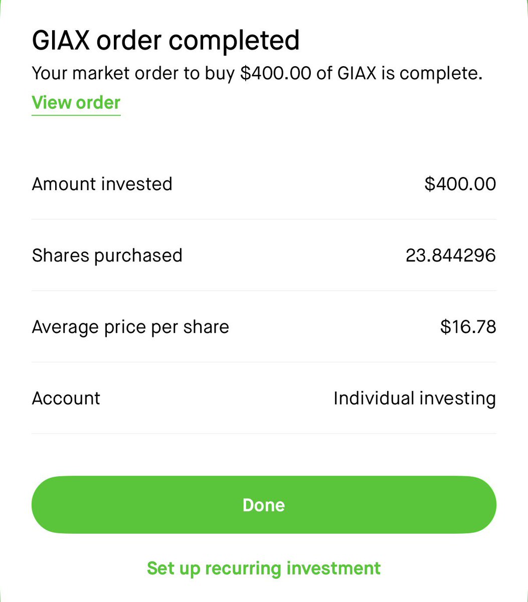 you know the deal. $BLOX $GIAX Get money, buy income.