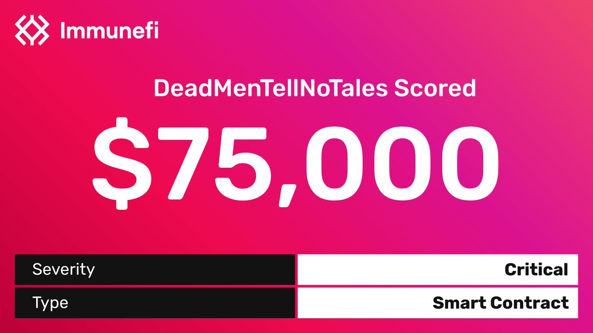 Immunefi tweet media