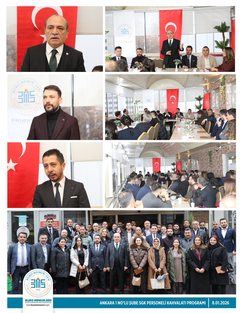 aokcu18's tweet photo. ANKARA 1 NO'LU ŞUBE KAHVALTI PROGRAMI

Genel Başkanımız Yusuf Yazgan ve Genel Başkan Vekilimiz Kaan Çetinbaş, Şube yönetim kurulu üyeleri, işyeri temsilcilerin katıldığı programda SGK personelinin sorun, talep ve beklentileri görüşüldü. https://t.co/jqDXA59YRg