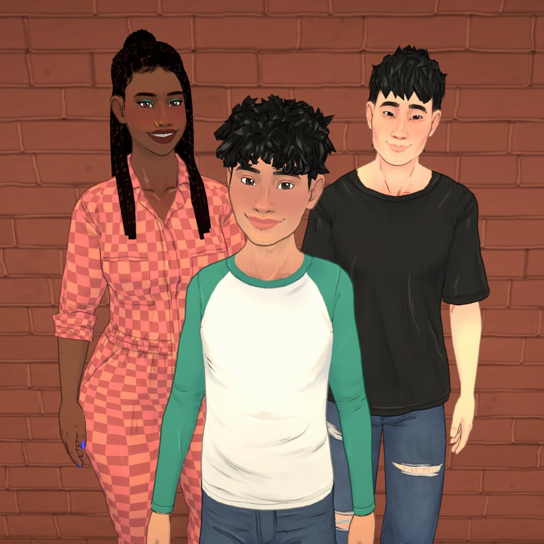 ParalivesGame's tweet image. here’s a glimpse of the genetics system! visual features are inherited from parents so that you can look at your Para and go aww they have their mother’s eyes :,) ♡