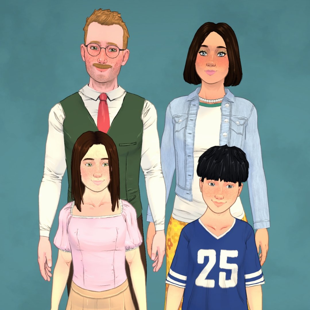 ParalivesGame's tweet image. here’s a glimpse of the genetics system! visual features are inherited from parents so that you can look at your Para and go aww they have their mother’s eyes :,) ♡