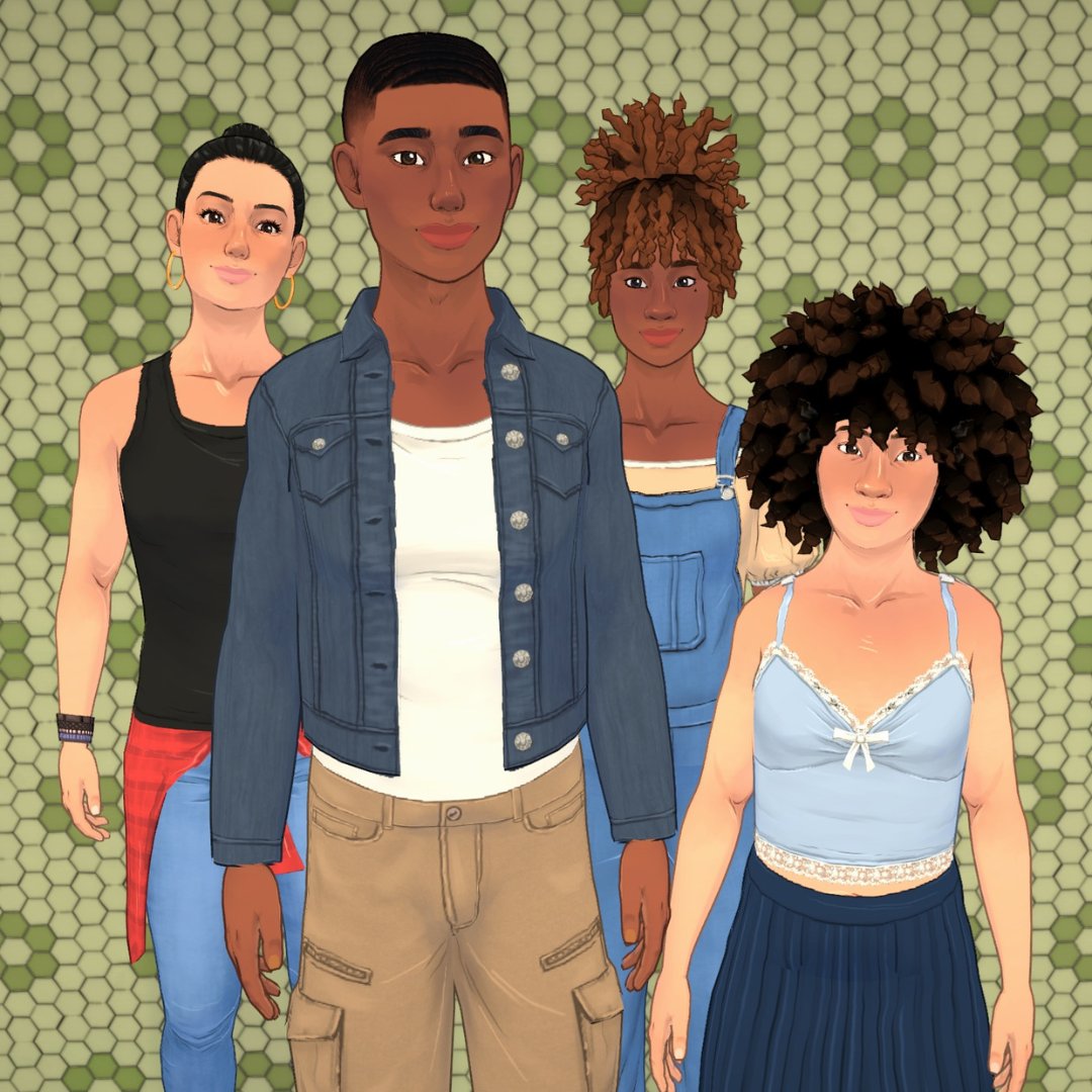 ParalivesGame's tweet image. here’s a glimpse of the genetics system! visual features are inherited from parents so that you can look at your Para and go aww they have their mother’s eyes :,) ♡