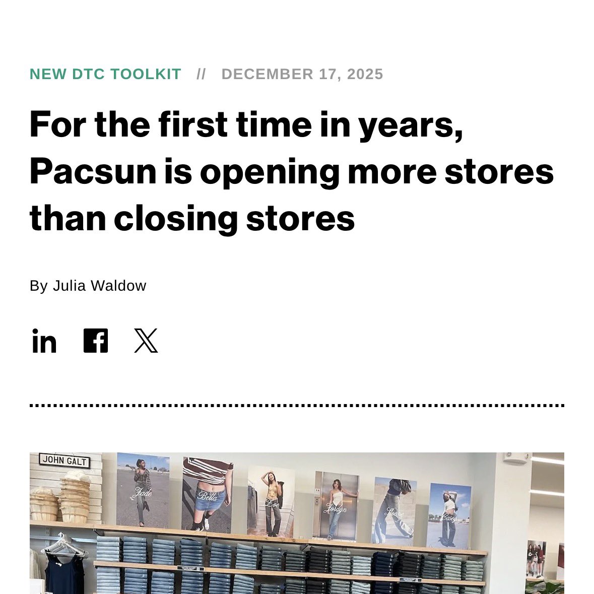 SnkrCap's tweet image. one page posts a misleading headline and the rest follow without an ounce of fact checking.

this is the real headline. many pacsun stores have opened in the past 18 years.