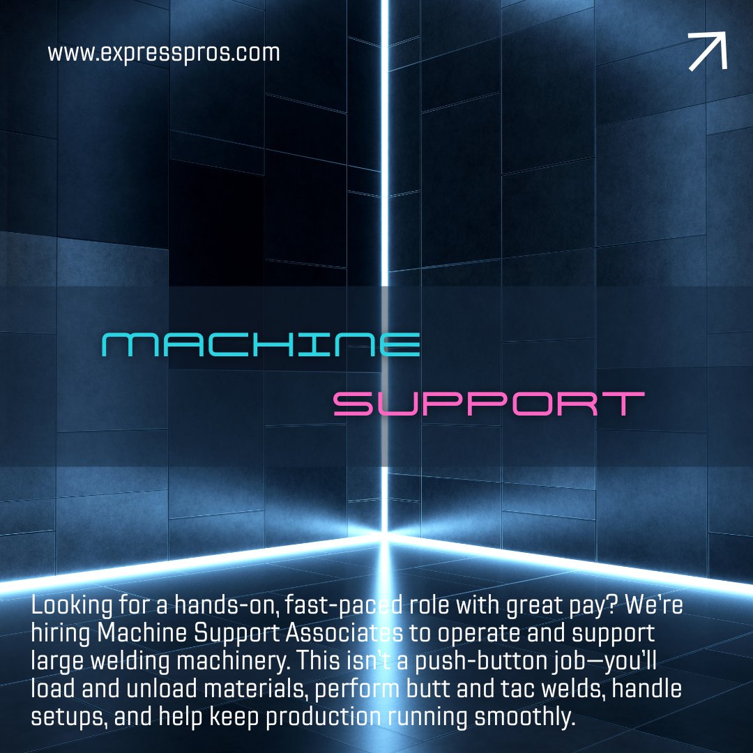 Join our team! We're hiring 15 Machine Support Associates at $19.50/hr. Don't miss out—apply now!
expresspros.com 🚀 #JobOpening #HiringNow