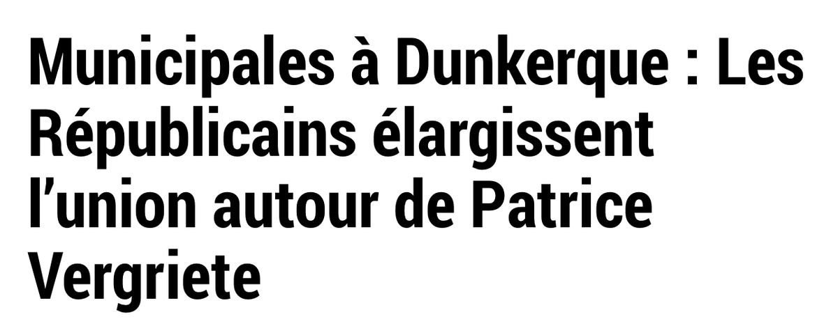 A Dunkerque, il y aura donc une liste de grande coalition PCF / PS / LREM / LR face à la liste insoumise.

Ils sont tombés sur la tête ?