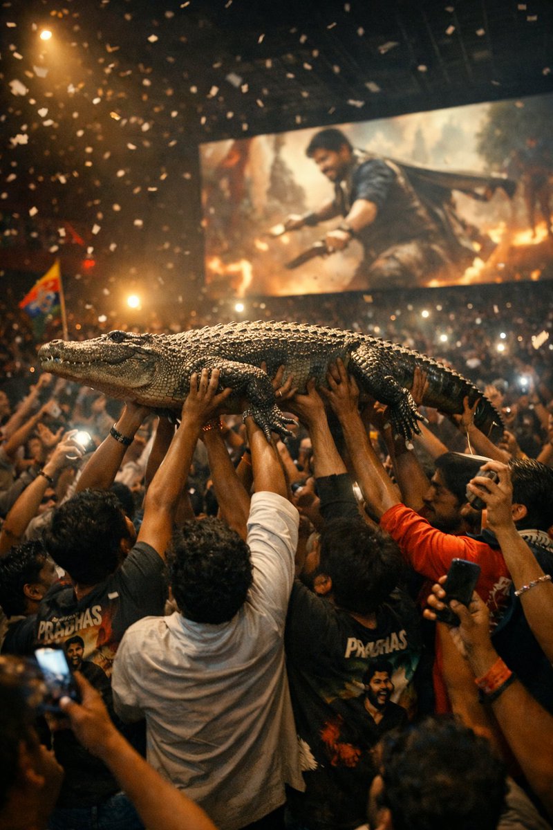 MerugVinay46900's tweet photo. #TheRajaasaab
#Prabhas‌ 
#OpenTheRajaSaabIndiaBookings 
#OpenRajaSaabBookingsInNizam 
 I will bring crocodile tomorrow at sandhy 70mm 2:30 exactly stay tuned my friends 
 Nizam booking open at 10:05 🔥🔥 https://t.co/SgcOclWhIx