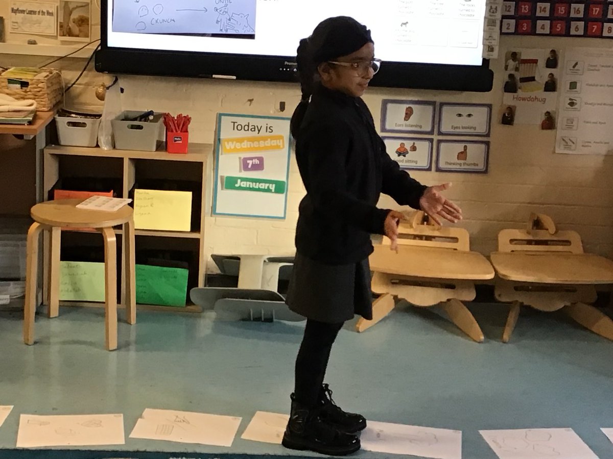 MayflowerSch's tweet photo. #OKeeffe class have been learning our new story Grendel by stepping the story and adding actions while retelling it #ks1 #year2 #english #storytelling #hmss https://t.co/4UxB9UOgSy