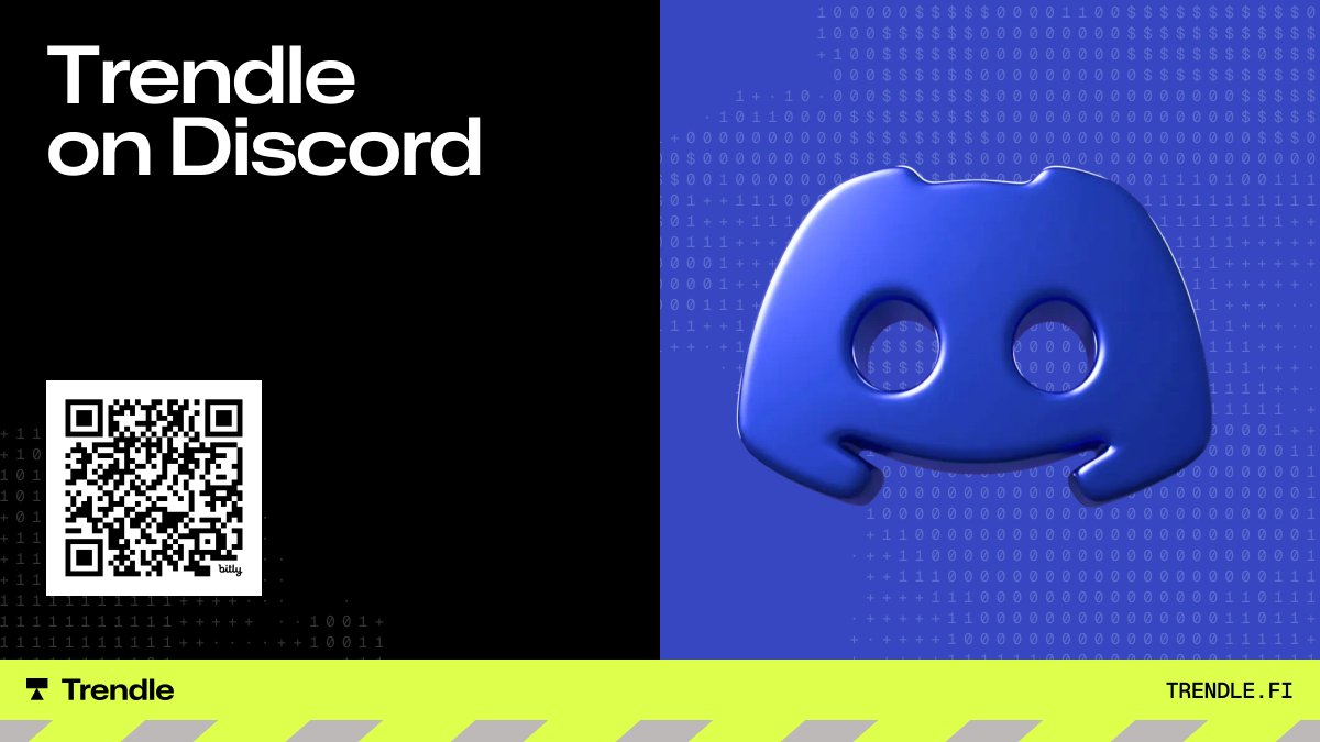 TrendleFi's tweet image. 🚨 Trendle Discord is NOW LIVE! 🚨

While everyone talks about the Discord IPO, we’re opening the conversation early.

Narratives, Attention Markets, Prediction Markets, Perps, Leverage, builders and traders in one place.

First 10 to open a ticket get invite codes. 🎟️

Join us…
