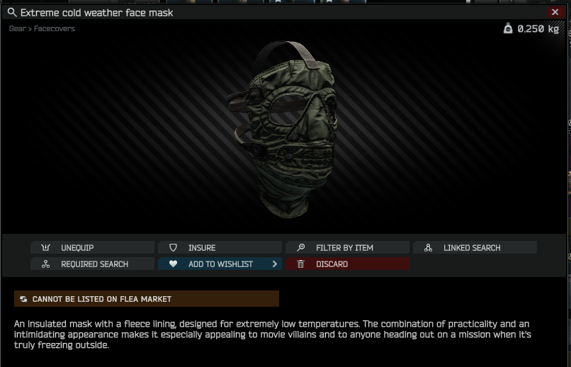 GillTeX_Twitch's tweet image. 【タルコフ情報】
イベント”Kolotun”は1月8日 18:00（日本時間）
終了しましたが現在も凍傷デバフが残っています！

ダメージデバフはなくなりましたがスタミナ減少の
デバフ効果は消えていないようです！

まだまだこのマスクが手放せないのは辛いですね💦

#EscapefromTarkov