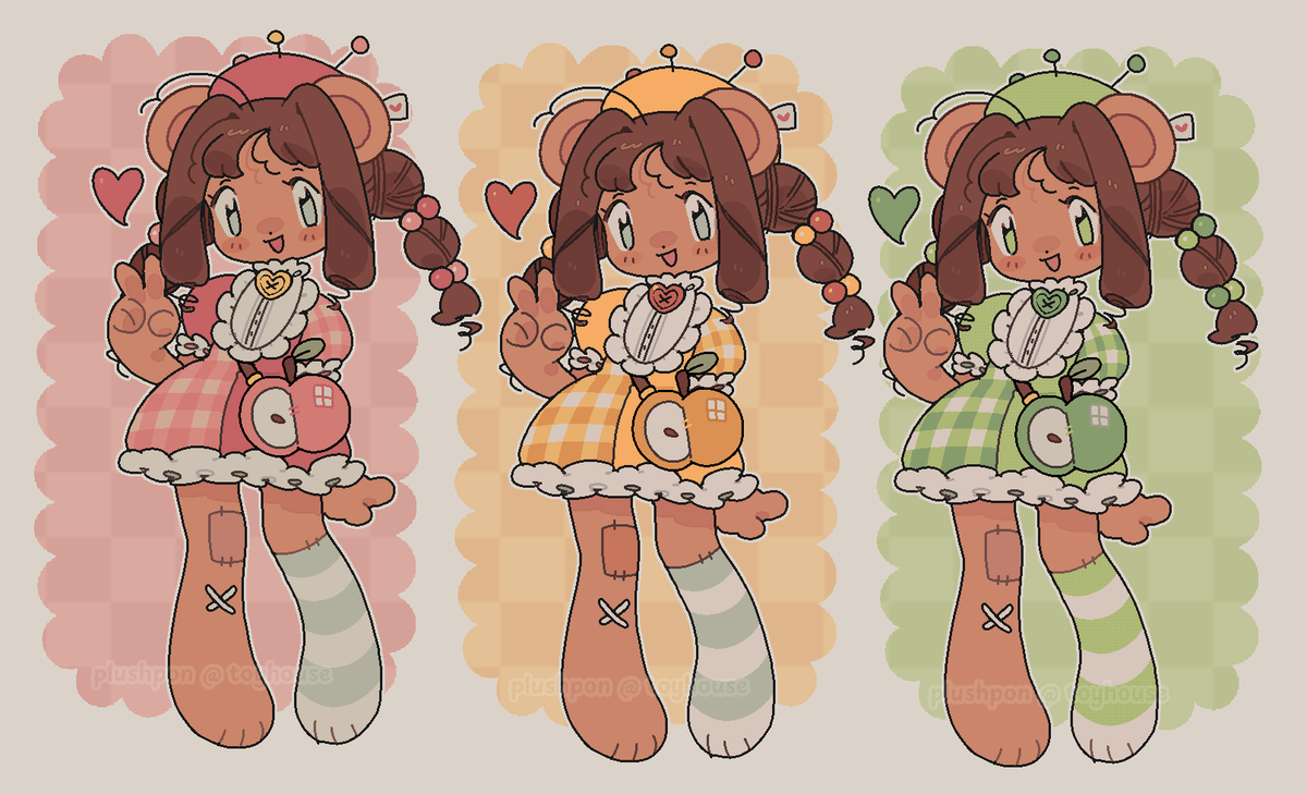 🍎💛🍏 red, yellow, and green apple teddy bear 🧸
which is your favorite?