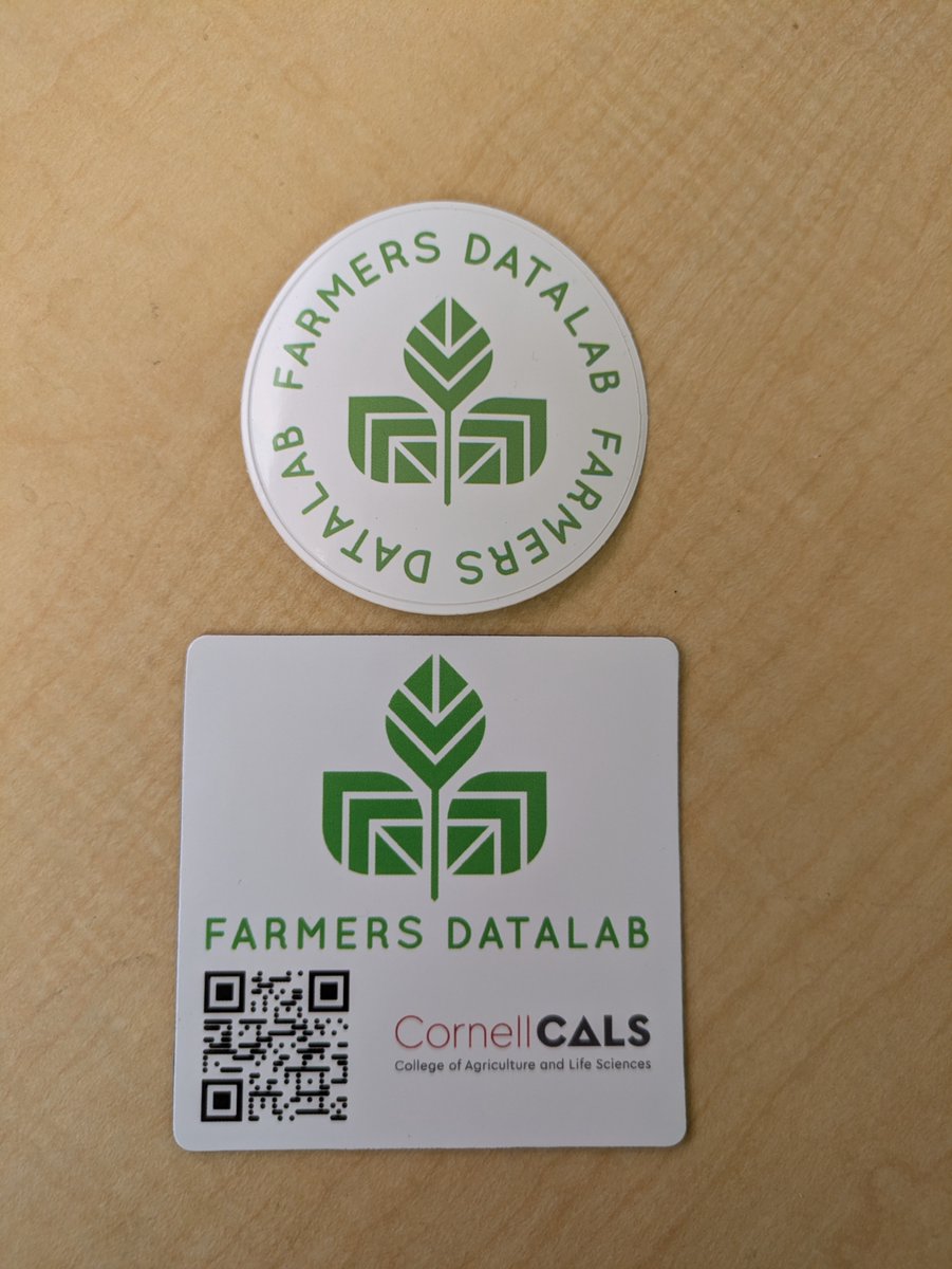 FarmersDataLab's tweet image. New @FarmersDataLab stickers and magnets are in!!! Come see us tomorrow at the Catskill Regional Ag Conference, hosted by @DelawareCo_CCE