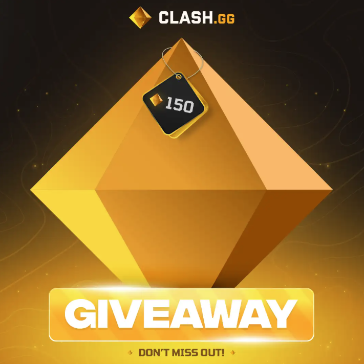 KingMetroN's tweet photo. 🟨150c CLASH Giveaway🟨

👉to enter:
✅follow me &amp; @clashdotgg 
✅rt + tag friends

📅ends in 7 days https://t.co/LFHCc5HZko