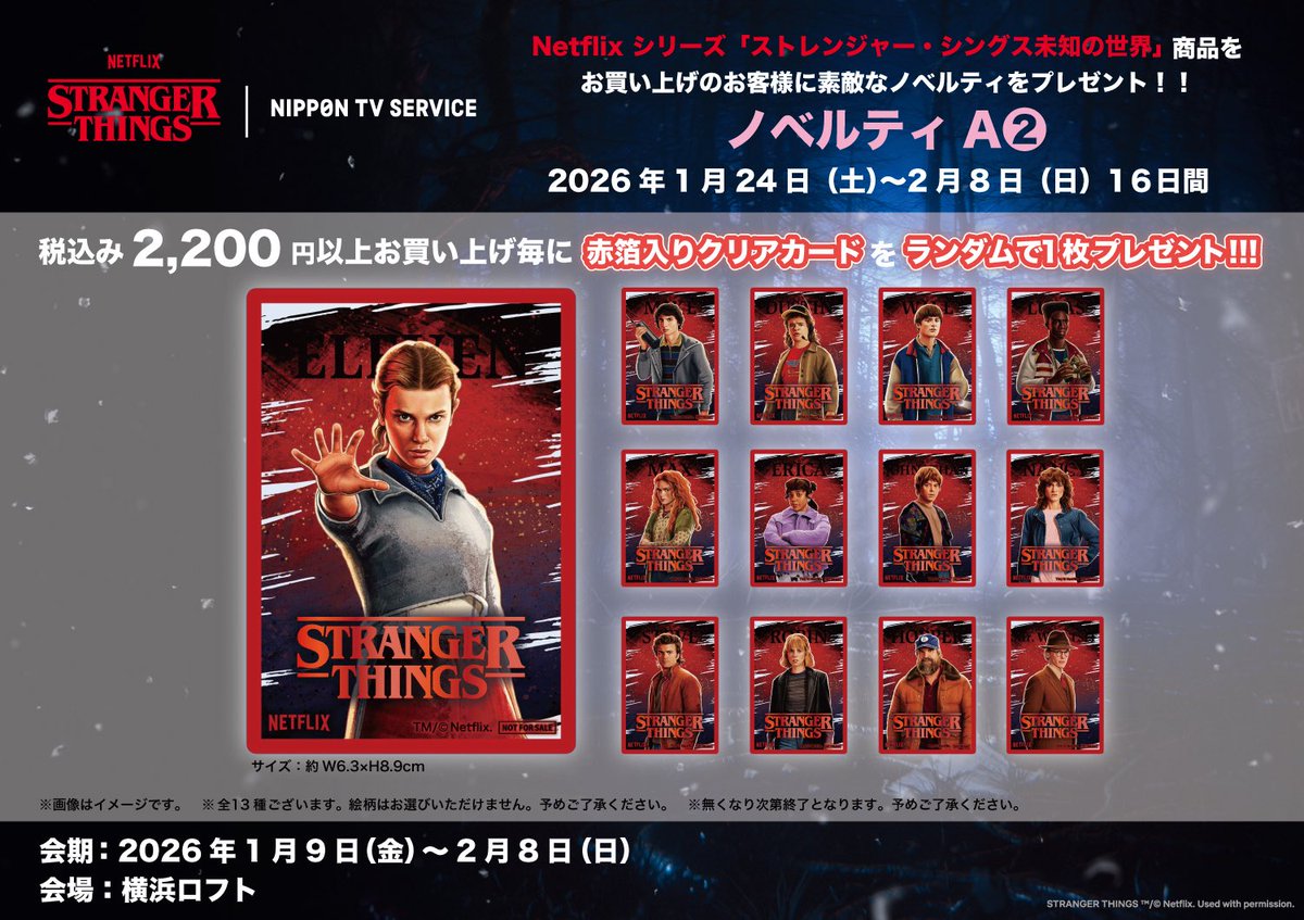 ◇NETFLIXシリーズ「ストレンジャー・シングス 未知の世界 」 LIMITED