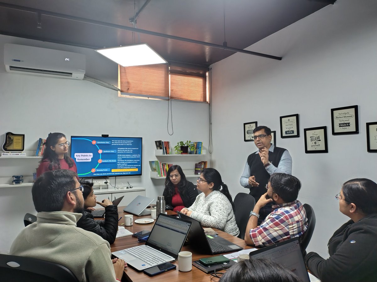 DevInsights1's tweet image. Knowledge-driven session on the Project Cycle conducted by Ms. Asmita Yadav, Senior Manager – MLE, highlighting key stages from design to learning and adaptation. A valuable learning experience for the team.

#ProjectCycle
#MonitoringEvaluationLearning
#MLE
#CapacityBuilding