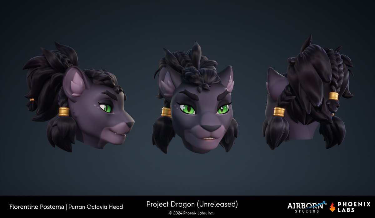 EverhavenWorld's tweet photo. A few of the many #Everhaven #3Dmodels of optional Purran heads to choose from for your character. #BringBackProjectDragon #ProjectDragon #felines #cancelledgames #cozygames #3Dart #characterart #gamemodels #fantasygames
3D models by Florentine Postema: https://t.co/JKM3U1TyuA https://t.co/rbR5zWgh8F
