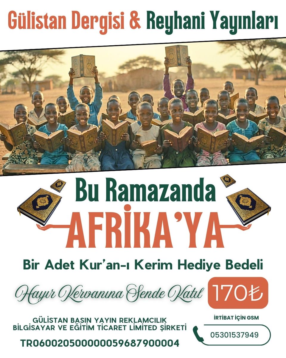 Ramazan’da En Güzel İyilik: Rabbimizin Kelamı Kur’an-ı Kerim
Kur’an öğrenmek ve okumak isteyen fakat Mushaf satın almaya imkânı olmayan müslüman kardeşlerimize Kur’an-ı kerim hediye etmeye ne dersiniz?
Reyhani Yayınları olarak mübarek üç aylarda hayırseverlerimizin desteğiyle