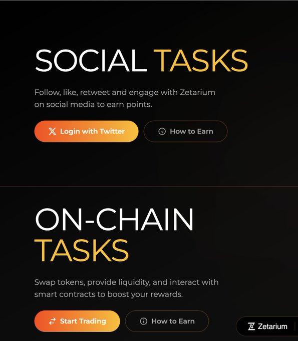 Just like this, people printed $50k+ on $GMRX

Here is a simple guide on <a href="/Zetarium_/">Zetarium</a> task
 
Cost: $0 
Token: $ZET 

= Go to:  airdrop.zetarium.world/?ref=8c6758d5 
= Connect wallet 
= Connect X 
= Claim testnet faucet 
= Complete social tasks 
= Daily onchain check-ins 
= Make predictions 
=