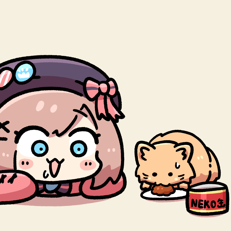 鈴原るる 「猫缶たべたい鈴原 #るるのアトリエ」|ぽんがりのイラスト