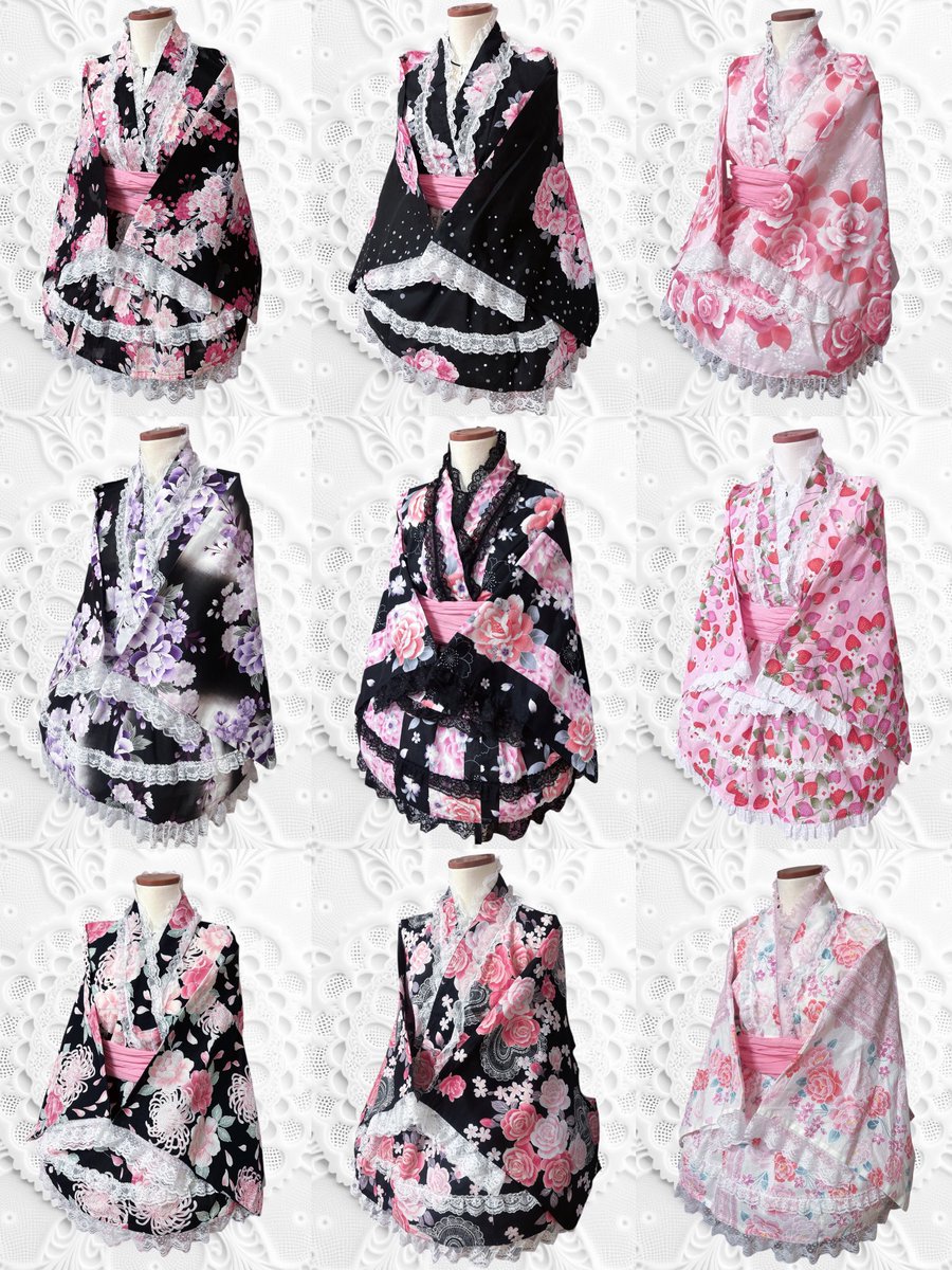 最近は夏に向けてリメイクした浴衣ドレスを販売してます♪オリジナルの