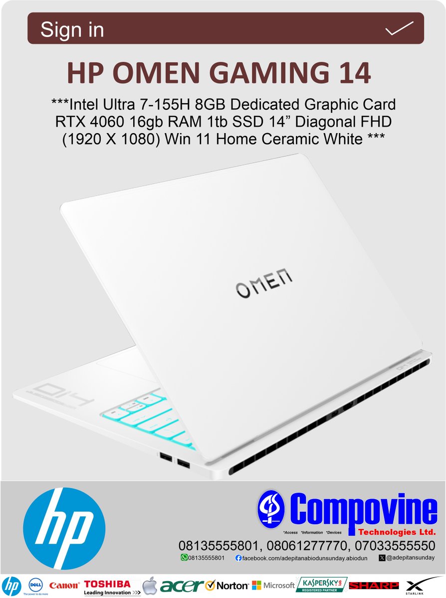ADEPITANSUNDAY's tweet photo. HP OMEN GAMING SYSTEM
#Impeachment #10 BILLION #Nkanu Nnamdi #Shehu Dikko #Nyash #IT IS DONE https://t.co/gUjDiKHOAt