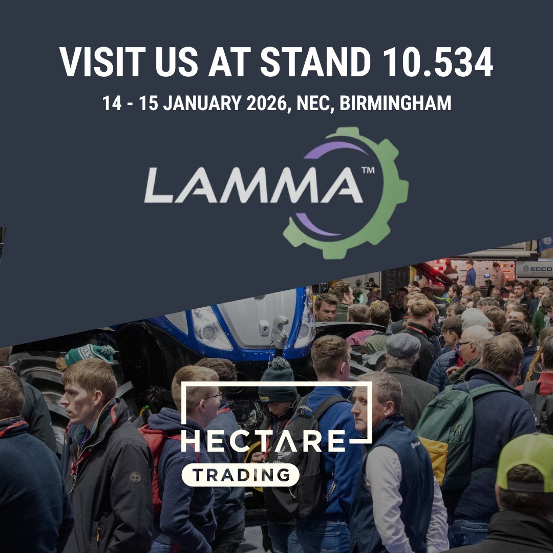 🚜 Less than a week to go until the <a href="/lammashow/">LAMMA Show</a>!

📍 Come and see the Hectare Trading team at Stand 10.534.

☕ Swing by for a tea, coffee, beer, and even some branded merch — plus an exclusive sneak peek of our new Crops feature, only at LAMMA!

👉 lammashow.com