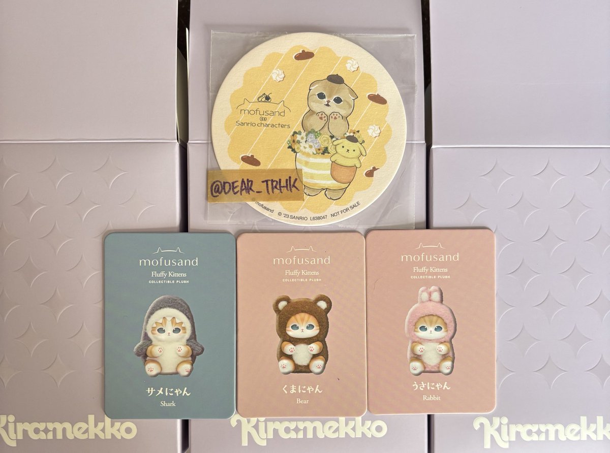 DEAR_TRHK's tweet photo. 交換 mofusand kiramekko

譲:くまにゃん うさにゃん (サメにゃん)
求:オオカミにゃん パンダにゃん

外箱無し郵送希望しておりますが日時、場所によっては愛知県内手渡し可能です。
条件の良い方優先させていただきます。
検索からでもお気軽にお声がけ下さい🙌🏻 https://t.co/PthO4SEzyy