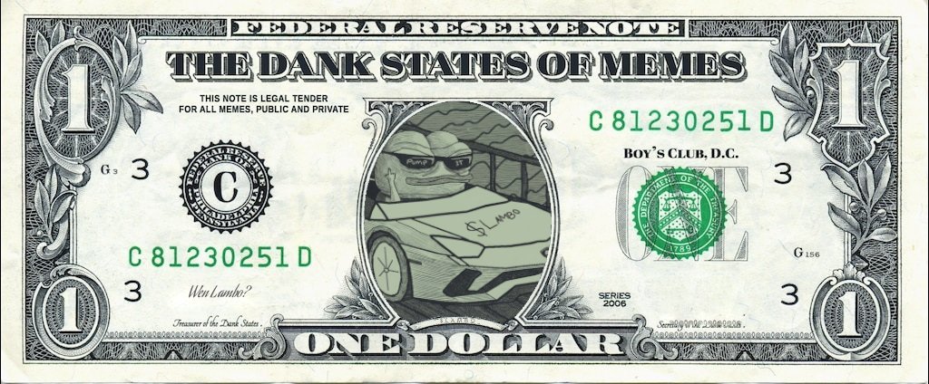 LamboERCX's tweet photo. JUST IN: The new official one dollar bill has just been unveiled https://t.co/urSQABY91m
