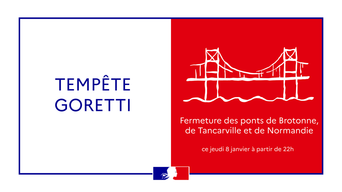 #tempête #Goretti
Météo-France  a placé le département de la #seinemaritime en:

Vigilances orange🟠
-vents violents: à compter de ce jour, jeudi 8 janvier 22h
-vagues-submersion: à compter de vendredi 9 janvier 00h00

Vigilance jaune🟡
-pluie inondation à partir de 00h, ce