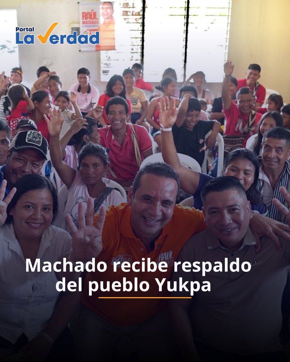 Raúl Machado Luna sigue sumando respaldos en el territorio. Más de 60 líderes del pueblo Yukpa se reunieron en el municipio de Becerril para anunciar públicamente su apoyo a la candidatura del aspirante a la Cámara de Representantes, en un encuentro que marcó un mensaje político