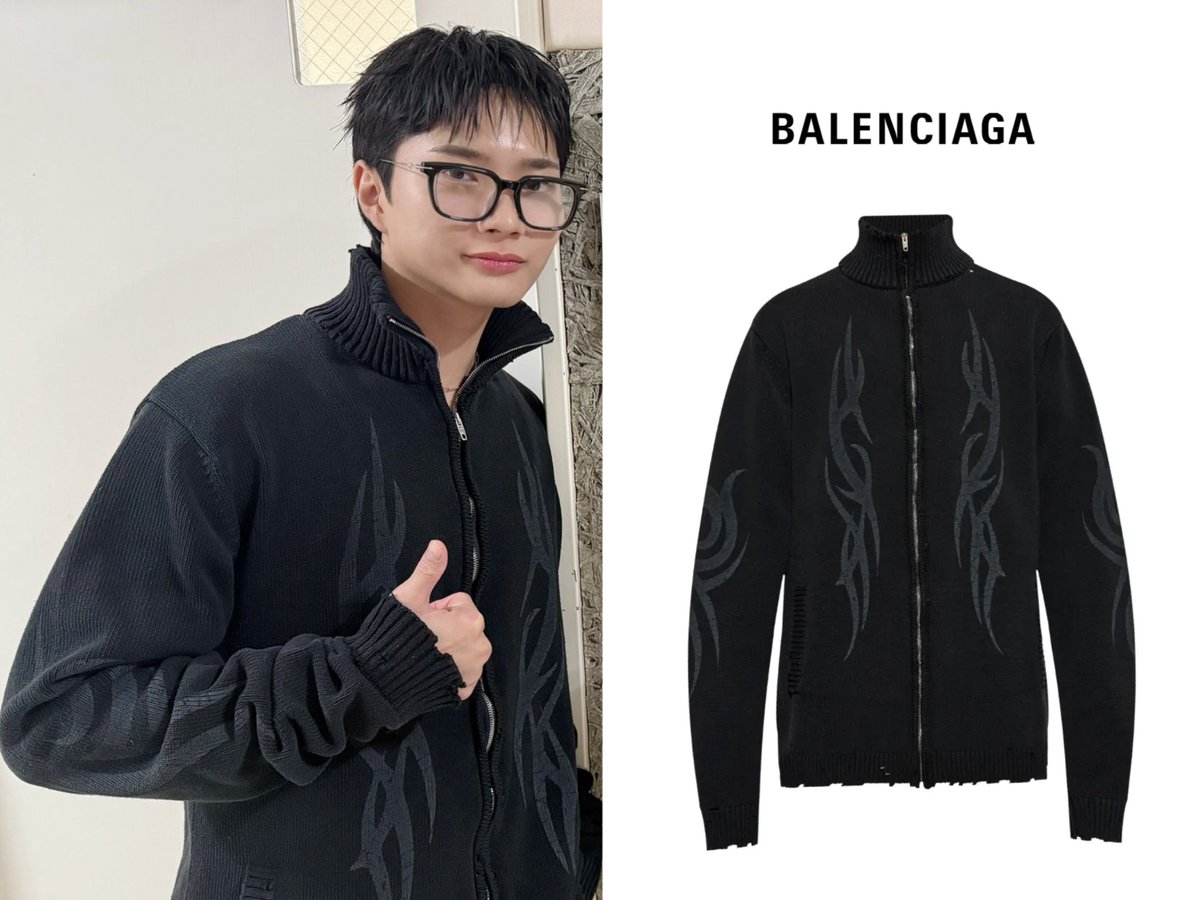 ゆ*〜様 Y2K Zip-Up Cardigan Balenciaga 品質タグ Balenciaga Y2k Zip-up Cardigan | Black | FARFETCH