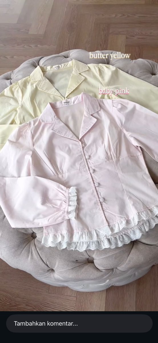 Cute pastel long sleeve blouse