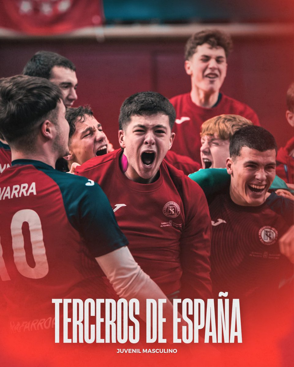 FNBalonmano's tweet photo. 🥉❤️

La selección navarra juvenil masculina finaliza el @cesa2026bmCAT en tercera posición. ¡Enhorabuena, chavales! Zorionak! https://t.co/FCgVZhqt1S