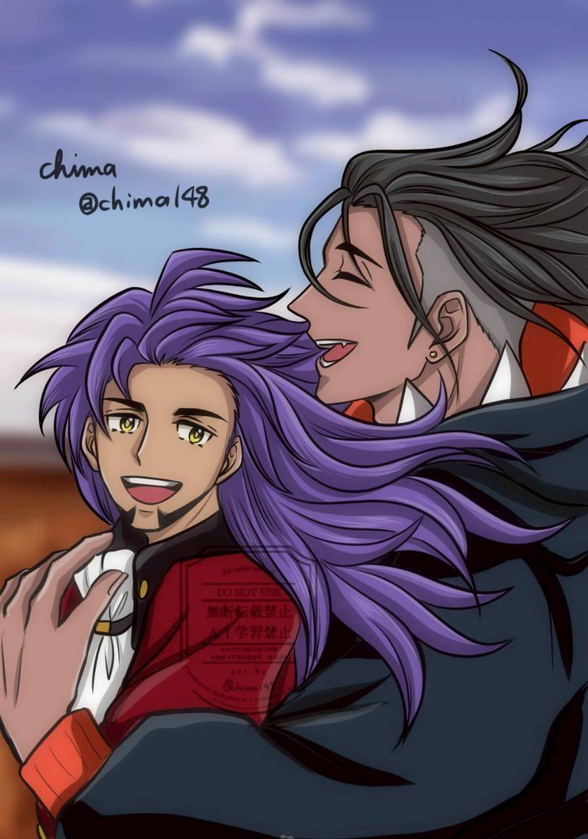 chima148's tweet image. いつぞやのワンドロで描いたお気に入りをカラーにしてみた
ハiロンでのデートかな🤭🧡💜