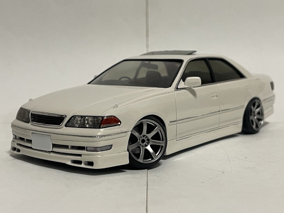 そういえば過去に作ったアオシマのJZX100ってどんなんだっけなあ、と