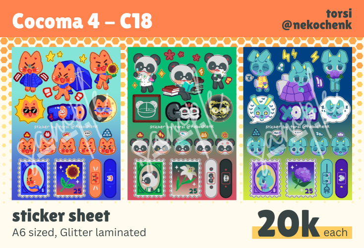 [❤️&amp;🔁 appreciated!!☆]
Cocoma 4 pick-up order open!!

‼️Pick-up order only
📅8-16 Jan 2026
✨Original characters
🔗On reply!

#cocoma4 #cocoma4catalogue