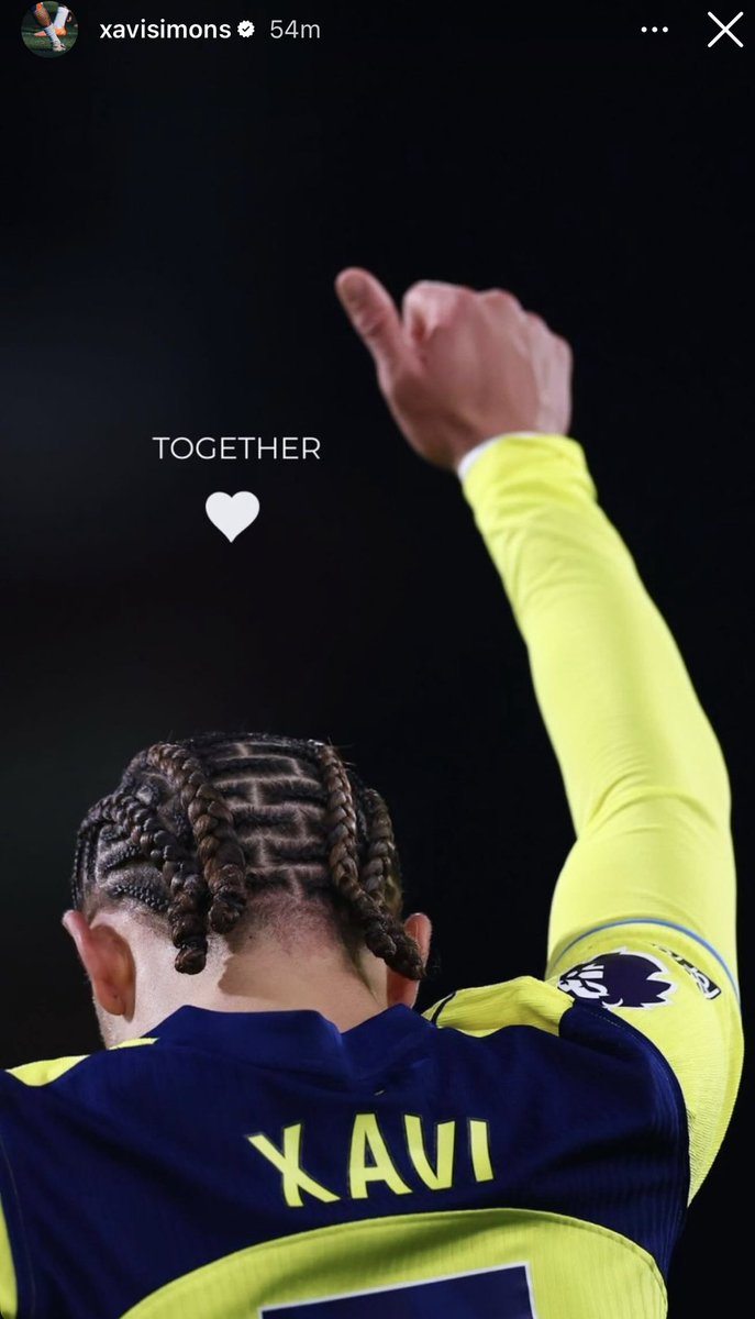 thespursweb's tweet image. Xavi Simons on Instagram

Together 🤍
