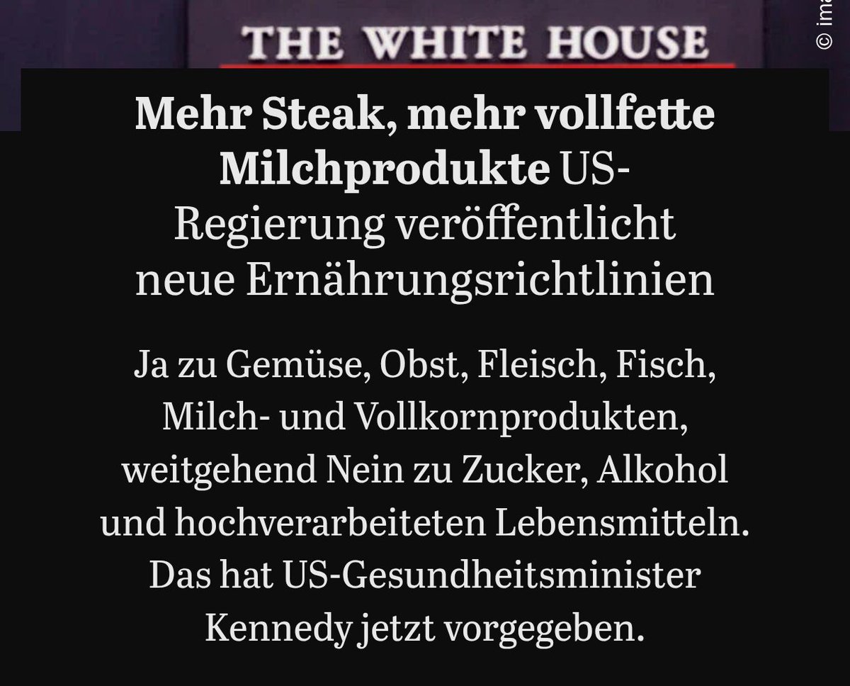 Im Prinzip schon based.

Aber wer mit einer Ernährungsumstellung wartet, bis der Staat ihm sagt, was gesund ist, ist halt komplett lost.

Und ganz ehrlich: Das Problem würde sich von selbst erledigen, wenn echte Lebensmittel nicht durch staatliche Gelddruckorgien künstlich